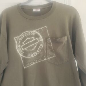 Harley-Davidson Brown Long Sleeve Cherokee North Carolina Shirt